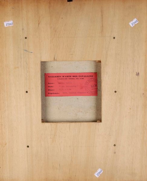 EMILIO TADINI : Don Chisciotte  - Asta Opere di arte moderna e dalla Collezione di Eugenio Battisti - Associazione Nazionale - Case d'Asta italiane