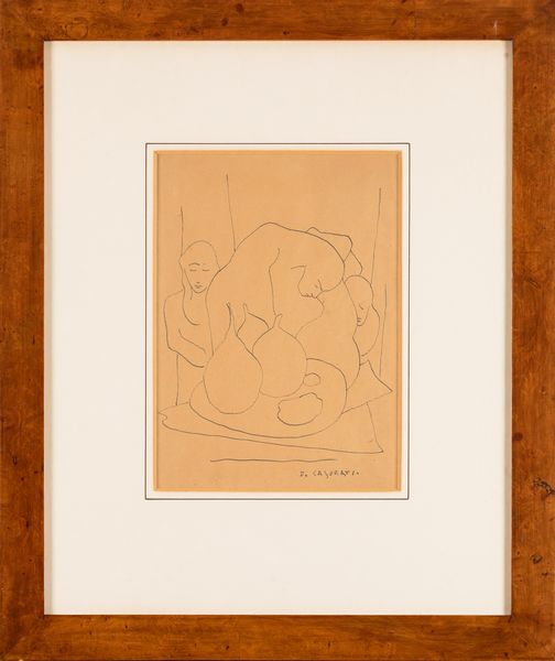 Felice Casorati : Senza titolo (Figure)  - Asta Opere di arte moderna e dalla Collezione di Eugenio Battisti - Associazione Nazionale - Case d'Asta italiane