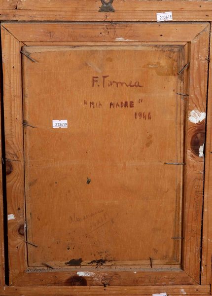 FIORENZO TOMEA : Mia madre  - Asta Opere di arte moderna e dalla Collezione di Eugenio Battisti - Associazione Nazionale - Case d'Asta italiane