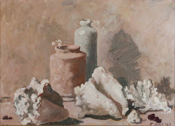 Felice Carena : Senza titolo (Natura morta con conchiglie)  - Asta Opere di arte moderna e dalla Collezione di Eugenio Battisti - Associazione Nazionale - Case d'Asta italiane