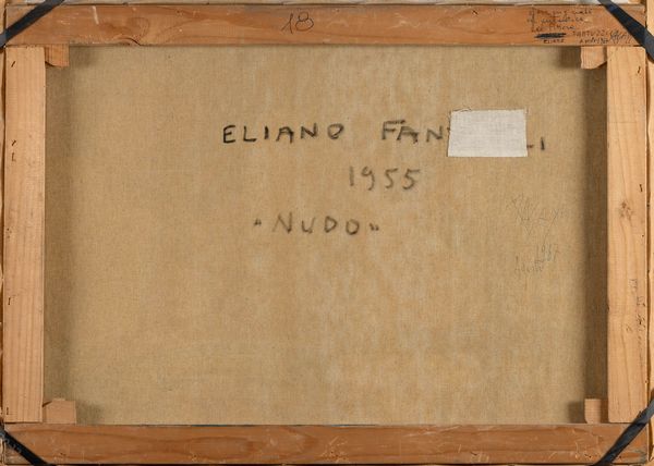 Eliano Fantuzzi : Nudo  - Asta Opere di arte moderna e dalla Collezione di Eugenio Battisti - Associazione Nazionale - Case d'Asta italiane