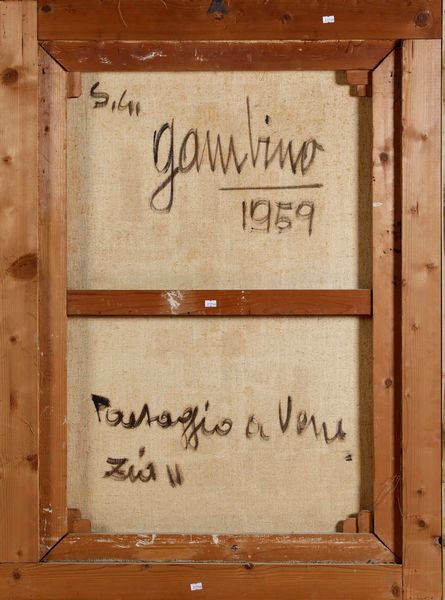 GIUSEPPE GAMBINO : Paesaggio a Venezia  - Asta Opere di arte moderna e dalla Collezione di Eugenio Battisti - Associazione Nazionale - Case d'Asta italiane