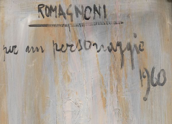 Bepi Romagnoni : Per un personaggio  - Asta Opere di arte moderna e dalla Collezione di Eugenio Battisti - Associazione Nazionale - Case d'Asta italiane