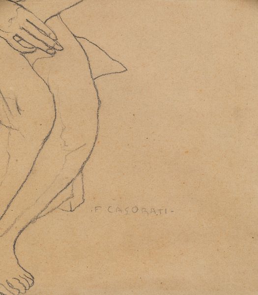 Felice Casorati : Nudo seduto  - Asta Opere di arte moderna e dalla Collezione di Eugenio Battisti - Associazione Nazionale - Case d'Asta italiane