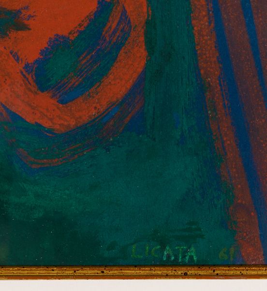 RICCARDO LICATA : Composizione  - Asta Opere di arte moderna e dalla Collezione di Eugenio Battisti - Associazione Nazionale - Case d'Asta italiane