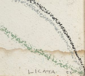 RICCARDO LICATA : Senza titolo  - Asta Opere di arte moderna e dalla Collezione di Eugenio Battisti - Associazione Nazionale - Case d'Asta italiane