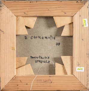 Andrea Carnemolla : Panentropia spaziale  - Asta Opere di arte moderna e dalla Collezione di Eugenio Battisti - Associazione Nazionale - Case d'Asta italiane