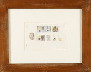 Enrico Prampolini : Due bozzetti  - Asta Opere di arte moderna e dalla Collezione di Eugenio Battisti - Associazione Nazionale - Case d'Asta italiane