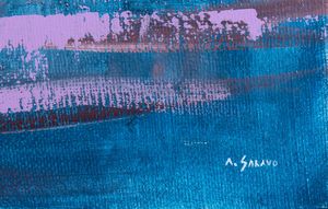 Aniello Saravo : Alidl del Cerchio  - Asta Opere di arte moderna e dalla Collezione di Eugenio Battisti - Associazione Nazionale - Case d'Asta italiane