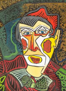 Pippo Oriani : Il clown triste  - Asta Opere di arte moderna e dalla Collezione di Eugenio Battisti - Associazione Nazionale - Case d'Asta italiane