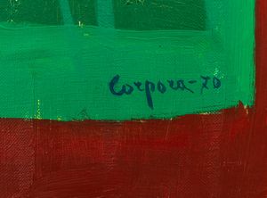 ANTONIO CORPORA : Memoria di un giardino  - Asta Opere di arte moderna e dalla Collezione di Eugenio Battisti - Associazione Nazionale - Case d'Asta italiane