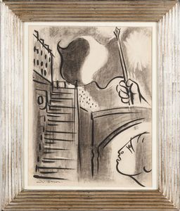 André Masson : Senza titolo  - Asta Opere di arte moderna e dalla Collezione di Eugenio Battisti - Associazione Nazionale - Case d'Asta italiane