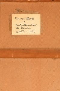 Salvatore Fiume : Contrabbandieri di ronda (partita di carte)  - Asta Opere di arte moderna e dalla Collezione di Eugenio Battisti - Associazione Nazionale - Case d'Asta italiane