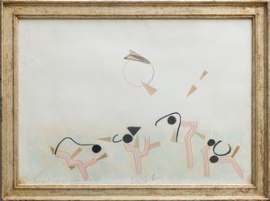 SERGIO DANGELO : Senza titolo  - Asta Opere di arte moderna e dalla Collezione di Eugenio Battisti - Associazione Nazionale - Case d'Asta italiane