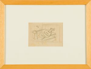 MARIO TOZZI : Il mandolino  - Asta Opere di arte moderna e dalla Collezione di Eugenio Battisti - Associazione Nazionale - Case d'Asta italiane