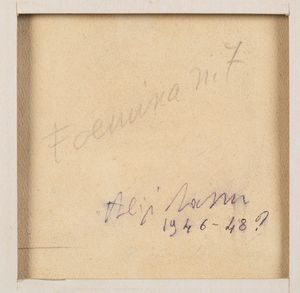 ALIGI SASSU : Senza titolo (scena dinterno)  - Asta Opere di arte moderna e dalla Collezione di Eugenio Battisti - Associazione Nazionale - Case d'Asta italiane