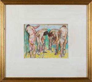 FAUSTO PIRANDELLO : Senza titolo  - Asta Opere di arte moderna e dalla Collezione di Eugenio Battisti - Associazione Nazionale - Case d'Asta italiane