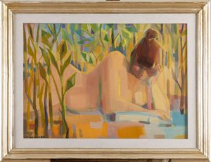 Eliano Fantuzzi : Nudo  - Asta Opere di arte moderna e dalla Collezione di Eugenio Battisti - Associazione Nazionale - Case d'Asta italiane