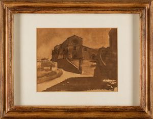 Domenico Cantatore : Senza titolo  - Asta Opere di arte moderna e dalla Collezione di Eugenio Battisti - Associazione Nazionale - Case d'Asta italiane