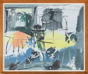 Ercole Pignatelli : Senza titolo  - Asta Opere di arte moderna e dalla Collezione di Eugenio Battisti - Associazione Nazionale - Case d'Asta italiane