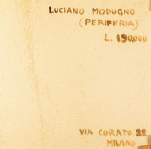 Luciano Modugno : Periferia  - Asta Opere di arte moderna e dalla Collezione di Eugenio Battisti - Associazione Nazionale - Case d'Asta italiane