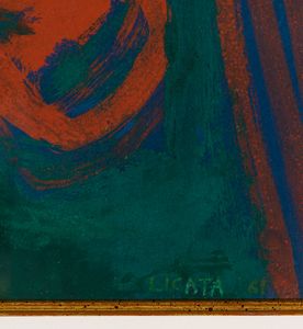 RICCARDO LICATA : Composizione  - Asta Opere di arte moderna e dalla Collezione di Eugenio Battisti - Associazione Nazionale - Case d'Asta italiane