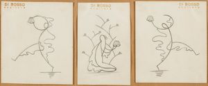 Renato Di Bosso : Due disegni  - Asta Opere di arte moderna e dalla Collezione di Eugenio Battisti - Associazione Nazionale - Case d'Asta italiane