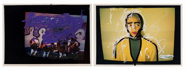 MARIO SCHIFANO : lotto composto da 02 elementi  - Asta Off Season / Arte Moderna e Contemporanea - Associazione Nazionale - Case d'Asta italiane