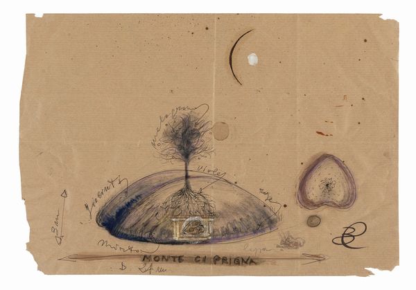 Bruno Ceccobelli : Bozzetto (Monte Ciprigna)  - Asta Off Season / Arte Moderna e Contemporanea - Associazione Nazionale - Case d'Asta italiane