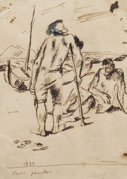 Felice Carena : Poveri pescatori  - Asta Off Season / Arte Moderna e Contemporanea - Associazione Nazionale - Case d'Asta italiane