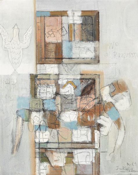 IBRAHIM KODRA : Composizione con personaggio n. 1  - Asta Off Season / Arte Moderna e Contemporanea - Associazione Nazionale - Case d'Asta italiane