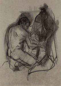 Klaus Karl Mehrkens - Figura con fiore