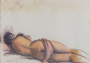 Giacomo Manzù - Nudo sdraiato