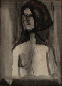 Bruno Cassinari - Senza titolo (Ritratto di ragazza)