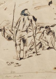 Felice Carena - Poveri pescatori