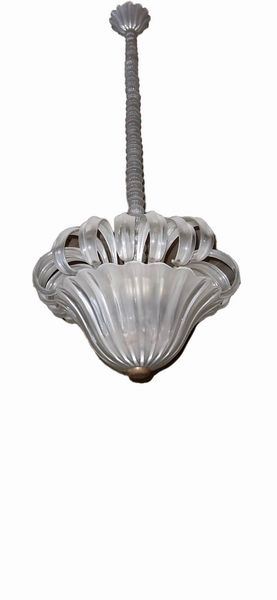 Lampadario in vetro di Murano, anni '30 del Novecento  - Asta Incanti d'arte - Associazione Nazionale - Case d'Asta italiane