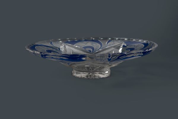 Centrotavola in cristallo con disegni futuristi, secolo XX  - Asta Incanti d'arte - Associazione Nazionale - Case d'Asta italiane