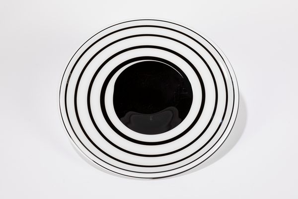 Piatto in vetro, Murano, La Murrina, secolo XX  - Asta Incanti d'arte - Associazione Nazionale - Case d'Asta italiane