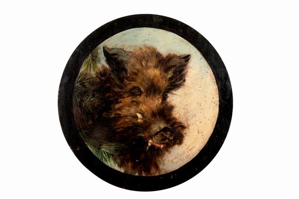 Scuola nord europea, secolo XX : Cinghiale  - Asta Incanti d'arte - Associazione Nazionale - Case d'Asta italiane