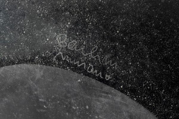 Vaso in vetro nero e oro, Barbini  - Asta Incanti d'arte - Associazione Nazionale - Case d'Asta italiane