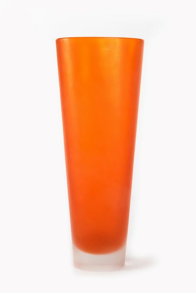 Vaso Swing in vetro arancione acidato, secolo XX  - Asta Incanti d'arte - Associazione Nazionale - Case d'Asta italiane