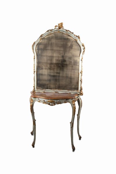 Consolle con specchiera, in stile Luigi XV  - Asta Incanti d'arte - Associazione Nazionale - Case d'Asta italiane