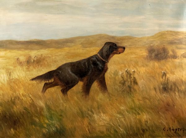 Scuola nord europea, secolo XX : Cane da ferma  - Asta Incanti d'arte - Associazione Nazionale - Case d'Asta italiane