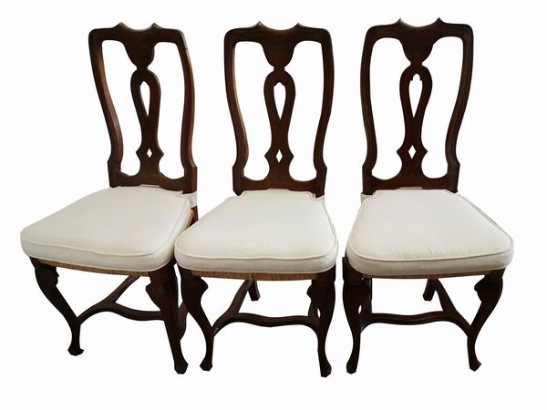 Lotto composto da sei sedie con seduta in paglia  - Asta Incanti d'arte - Associazione Nazionale - Case d'Asta italiane