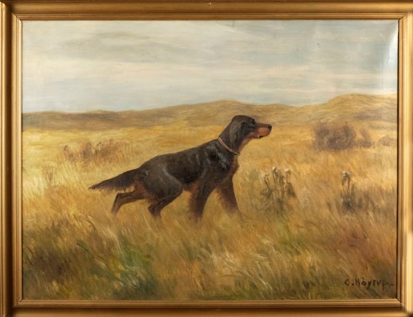 Scuola nord europea, secolo XX : Cane da ferma  - Asta Incanti d'arte - Associazione Nazionale - Case d'Asta italiane