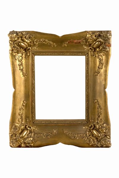 Cornice in legno intagliato e dorato e pastiglia, secolo XIX  - Asta Incanti d'arte - Associazione Nazionale - Case d'Asta italiane