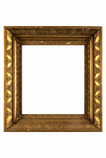 Cornice in legno dorato, secolo XIX  - Asta Incanti d'arte - Associazione Nazionale - Case d'Asta italiane