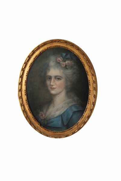 Scuola veneta, secolo XVIII : Ritratto di gentildonna; e Ritratto di giovinetto  - Asta Incanti d'arte - Associazione Nazionale - Case d'Asta italiane