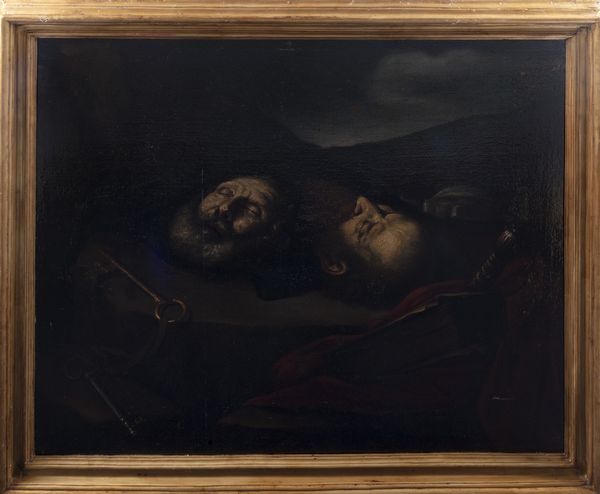 Scuola dell'Italia meridionale, secolo XVII : Santi Pietro e Paolo decollati  - Asta Incanti d'arte - Associazione Nazionale - Case d'Asta italiane