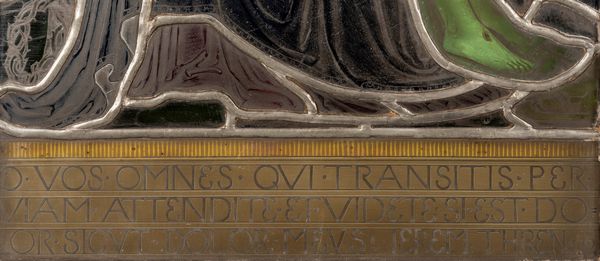 Scuola italiana, inizi secolo XX : Vetrata a piombo raffigurante la Piet  - Asta Incanti d'arte - Associazione Nazionale - Case d'Asta italiane